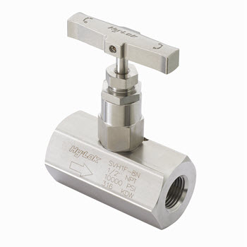 SVH1F-12N-S316 Svh1 Series High Pressure Bar Stock Needle Valves For 10000Psig Straight Pattern